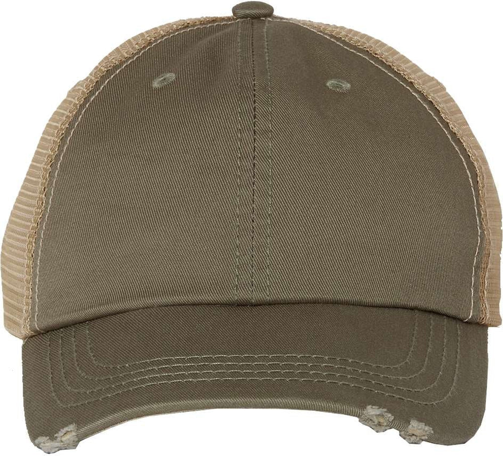 Mega Cap Frayed-Bill Twill Cap