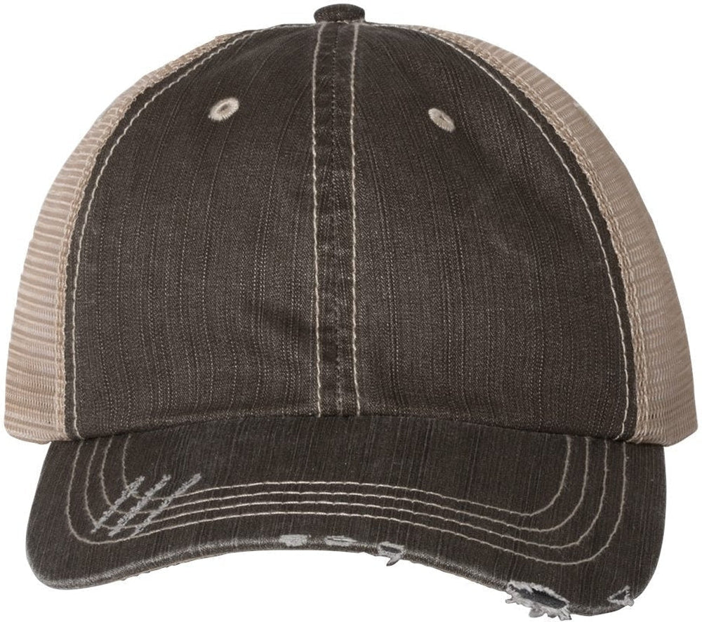 Mega Cap Herringbone Trucker Cap
