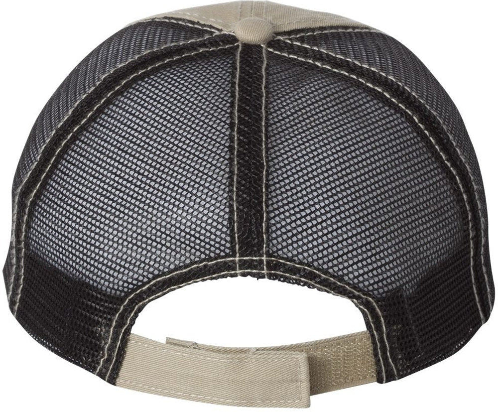 no-logo Mega Cap Washed Twill Trucker Cap-Caps-Mega Cap-Thread Logic