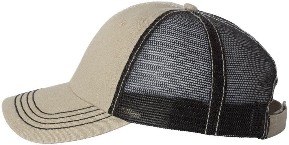 no-logo Mega Cap Washed Twill Trucker Cap-Caps-Mega Cap-Thread Logic