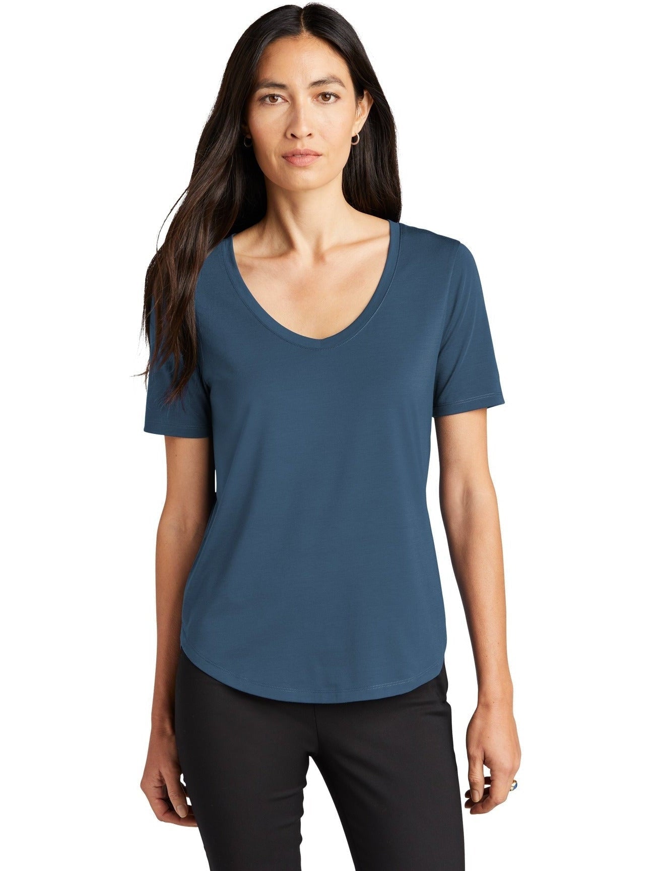 no-logo Mercer+Mettle Ladies Stretch Jersey Relaxed Scoop-Regular-Mercer Mettle-Thread Logic