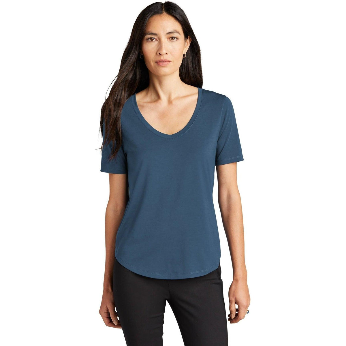 no-logo Mercer+Mettle Ladies Stretch Jersey Relaxed Scoop-Regular-Mercer Mettle-Thread Logic