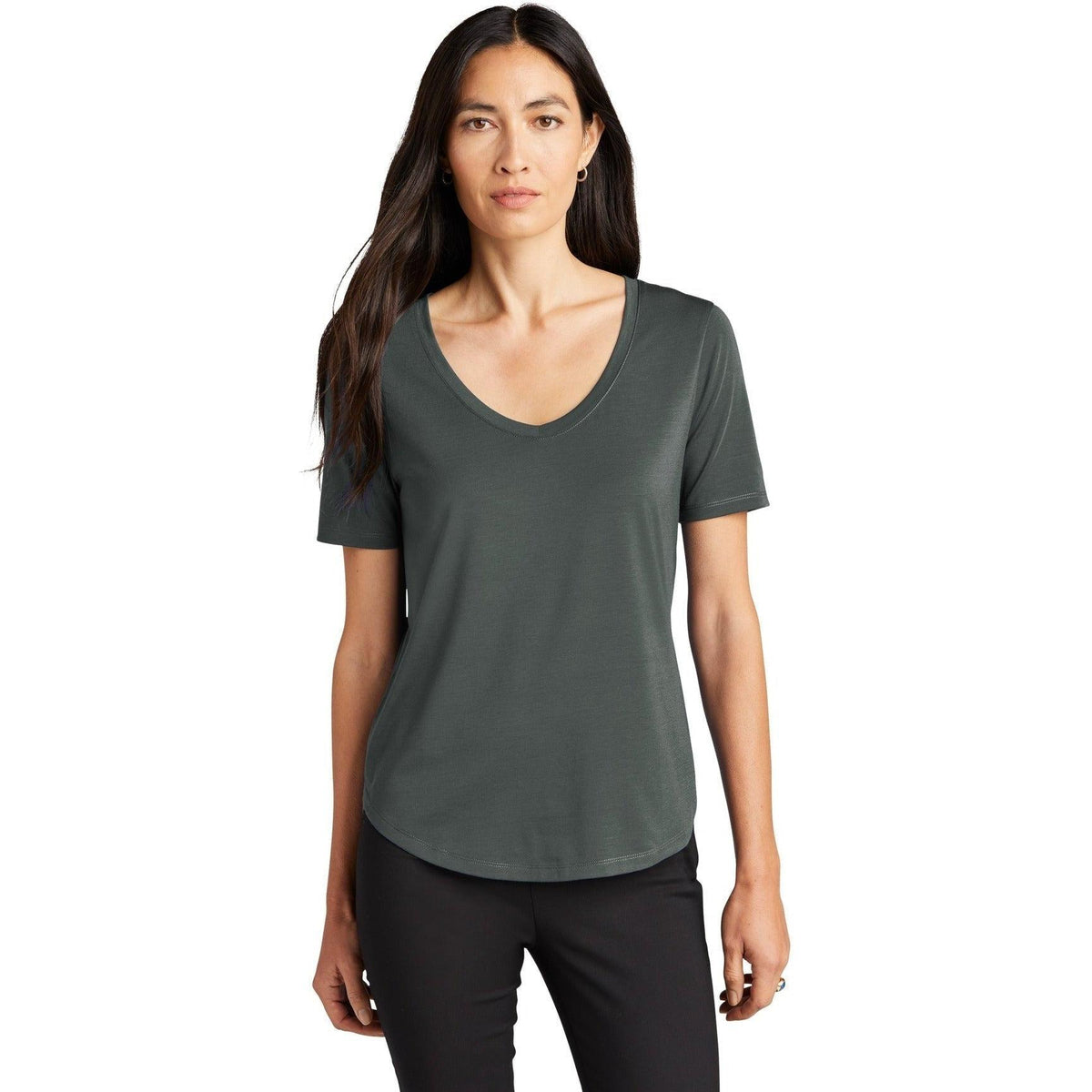 no-logo Mercer+Mettle Ladies Stretch Jersey Relaxed Scoop-Regular-Mercer Mettle-Thread Logic