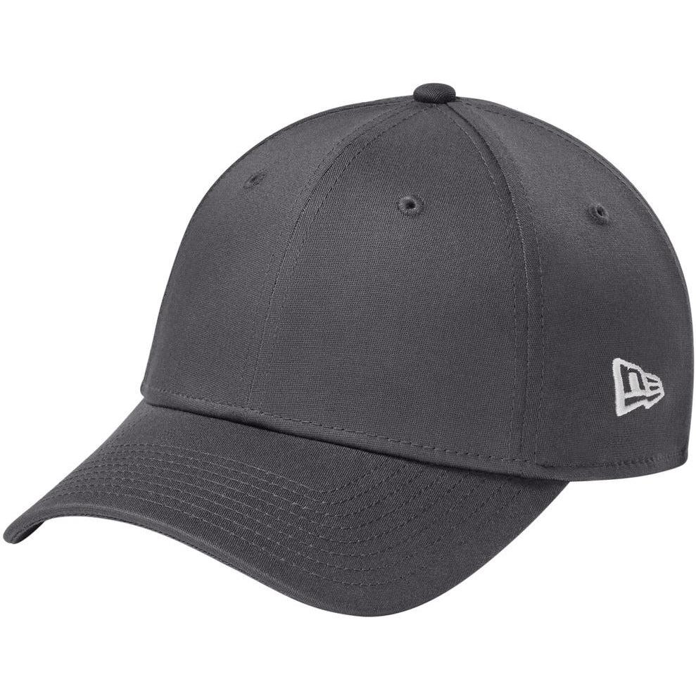 no-logo New Era Structured Fitted Cotton Cap-Headwear-New Era-Flag Graphite-L/XL-Thread Logic