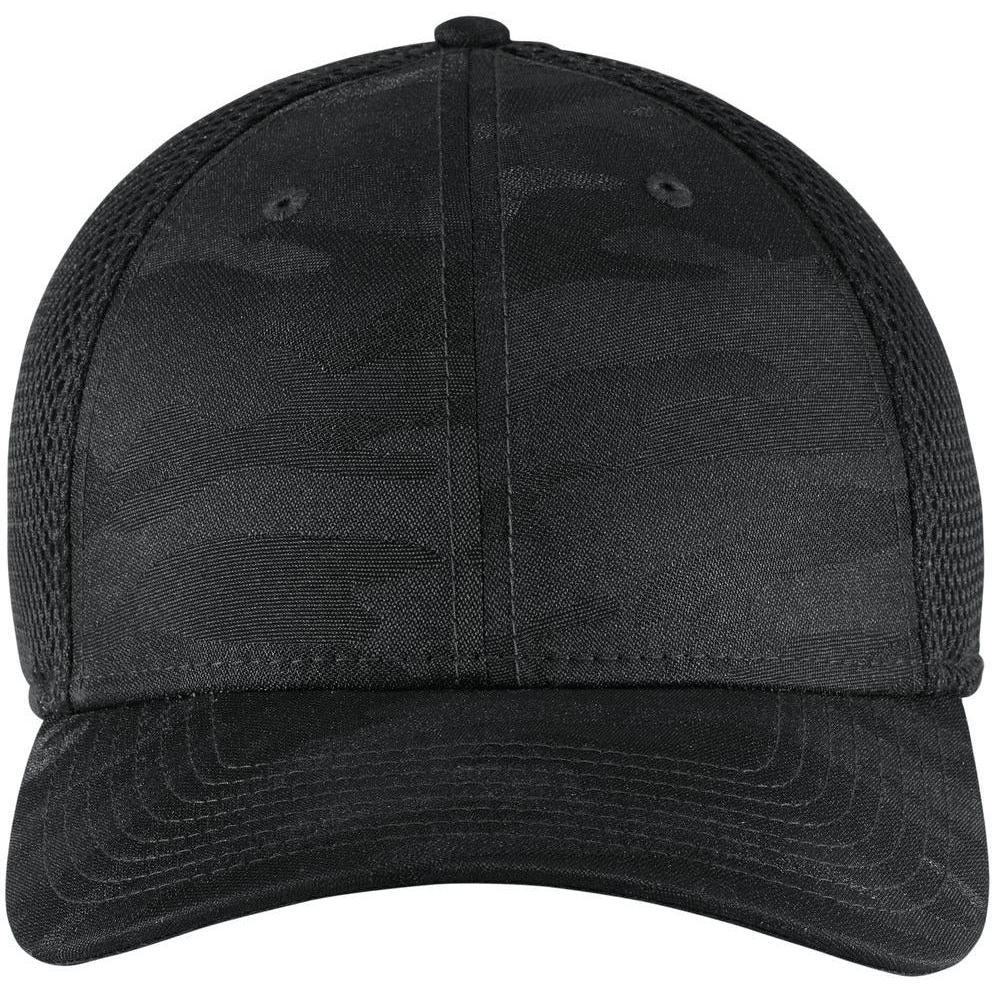 no-logo New Era Tonal Camo Stretch Tech Mesh Cap-Headwear-New Era-Black Camo-S/M-Thread Logic