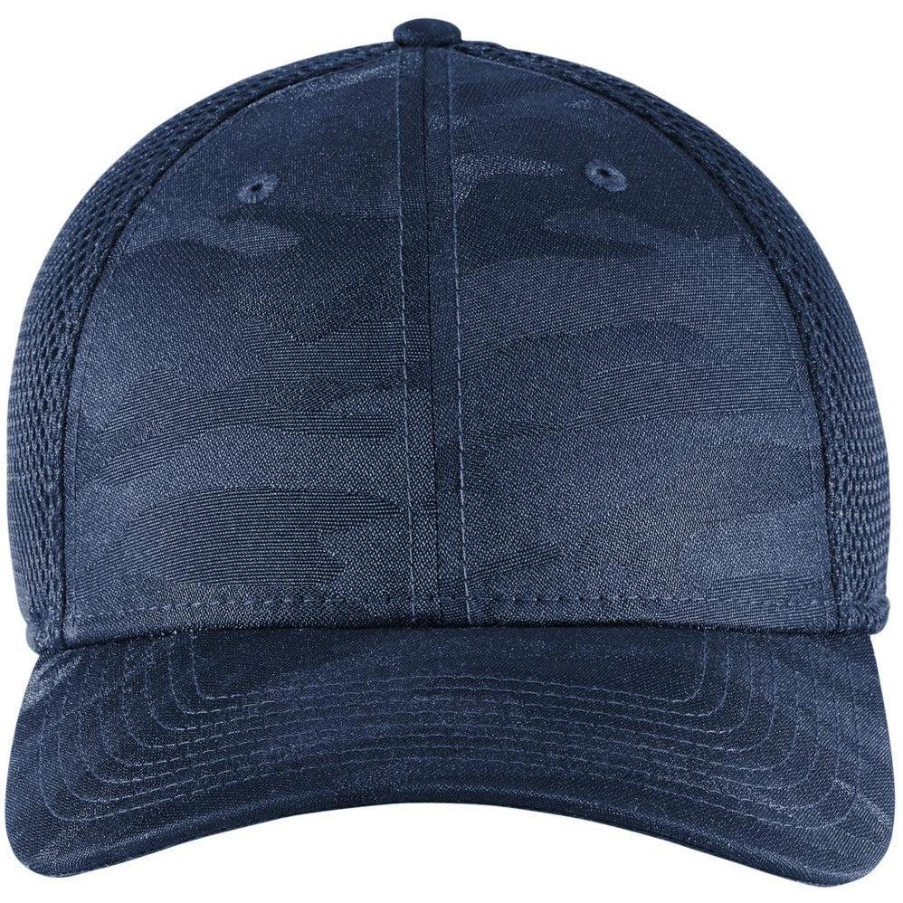 no-logo New Era Tonal Camo Stretch Tech Mesh Cap-Headwear-New Era-Navy Camo-S/M-Thread Logic