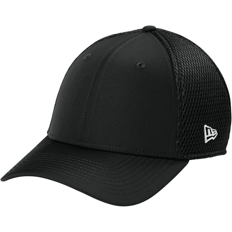no-logo New Era 39THIRTY Performance Stretch Mesh Cap-New Era-Black-S/M-Thread Logic