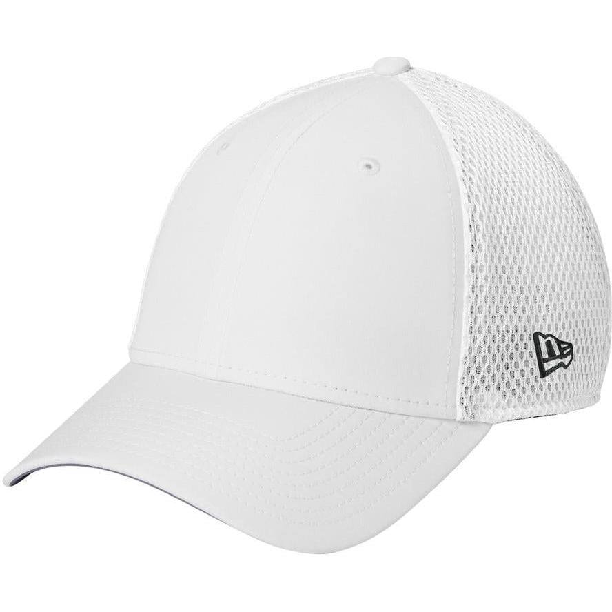 no-logo New Era 39THIRTY Performance Stretch Mesh Cap-New Era-White-S/M-Thread Logic