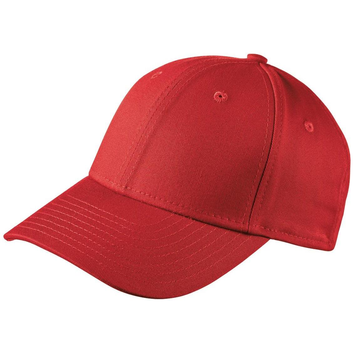 no-logo New Era Adjustable Structured Cap-Headwear-New Era-Scarlet Red-OSFA-Thread Logic