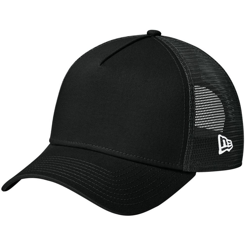 no-logo New Era Snapback Trucker Cap-Headwear-New Era-Flag Black/ Black-OSFA-Thread Logic