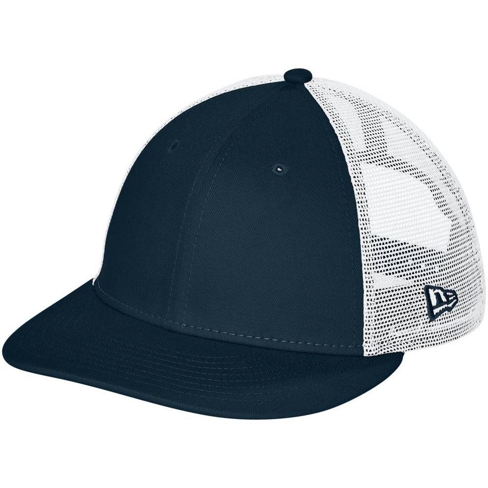 no-logo New Era Snapback Low Profile Trucker Cap-Headwear-New Era-Flag Deep Navy/ White-OSFA-Thread Logic