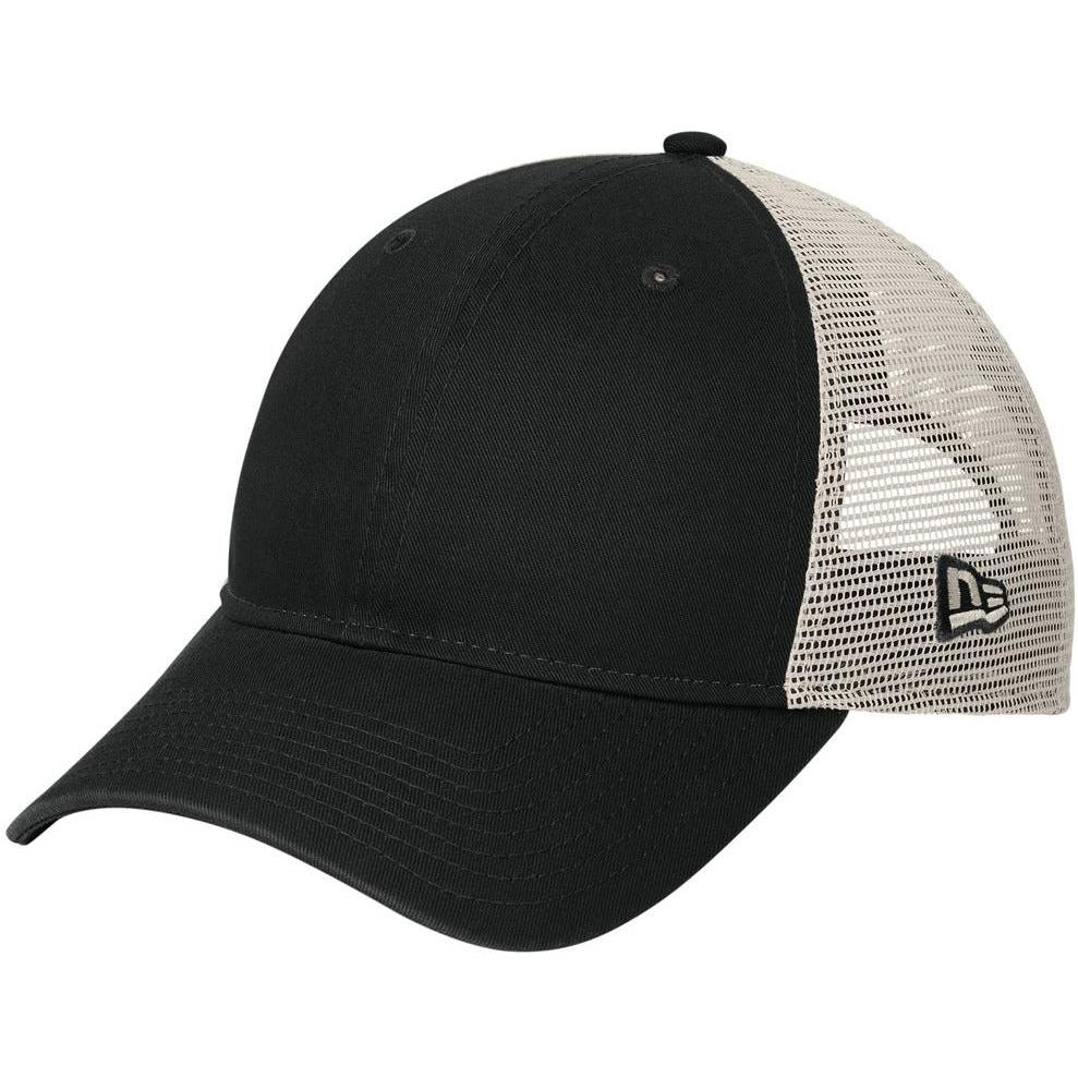no-logo New Era 9TWENTY Unstructured Mesh Snapback Cap-New Era-Black/ Stone-OSFA-Thread Logic