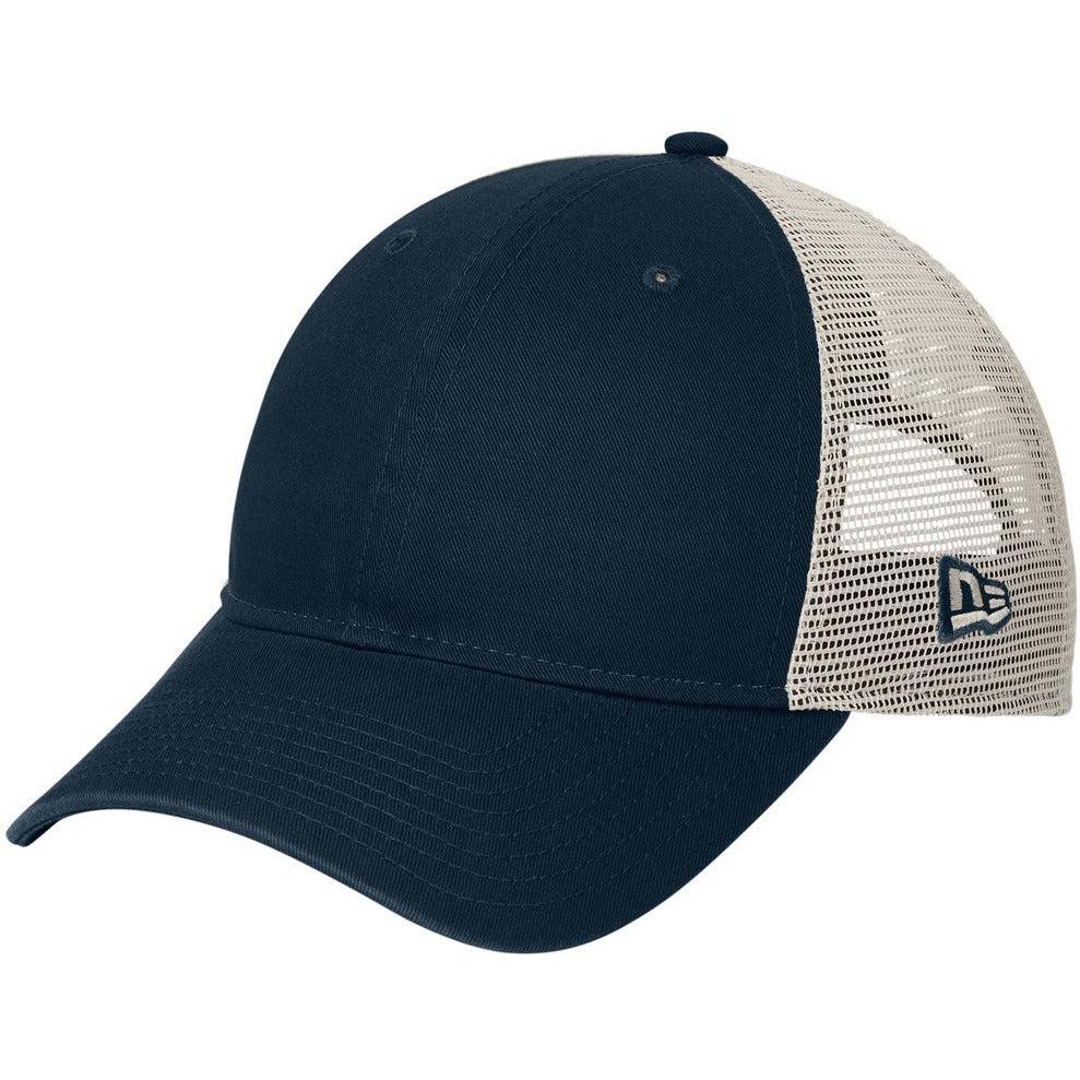 no-logo New Era 9TWENTY Unstructured Mesh Snapback Cap-New Era-Deep Navy/ Stone-OSFA-Thread Logic