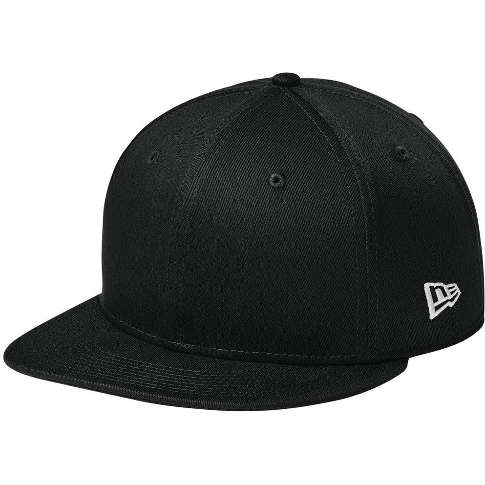 no-logo New Era Flat Bill Snapback Cap-Headwear-New Era-Flag Black-OSFA-Thread Logic