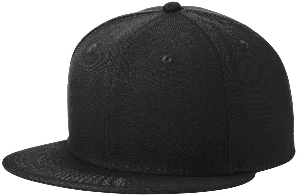 no-logo New Era Standard Fit Flat Bill Snapback Cap-New Era-Thread Logic