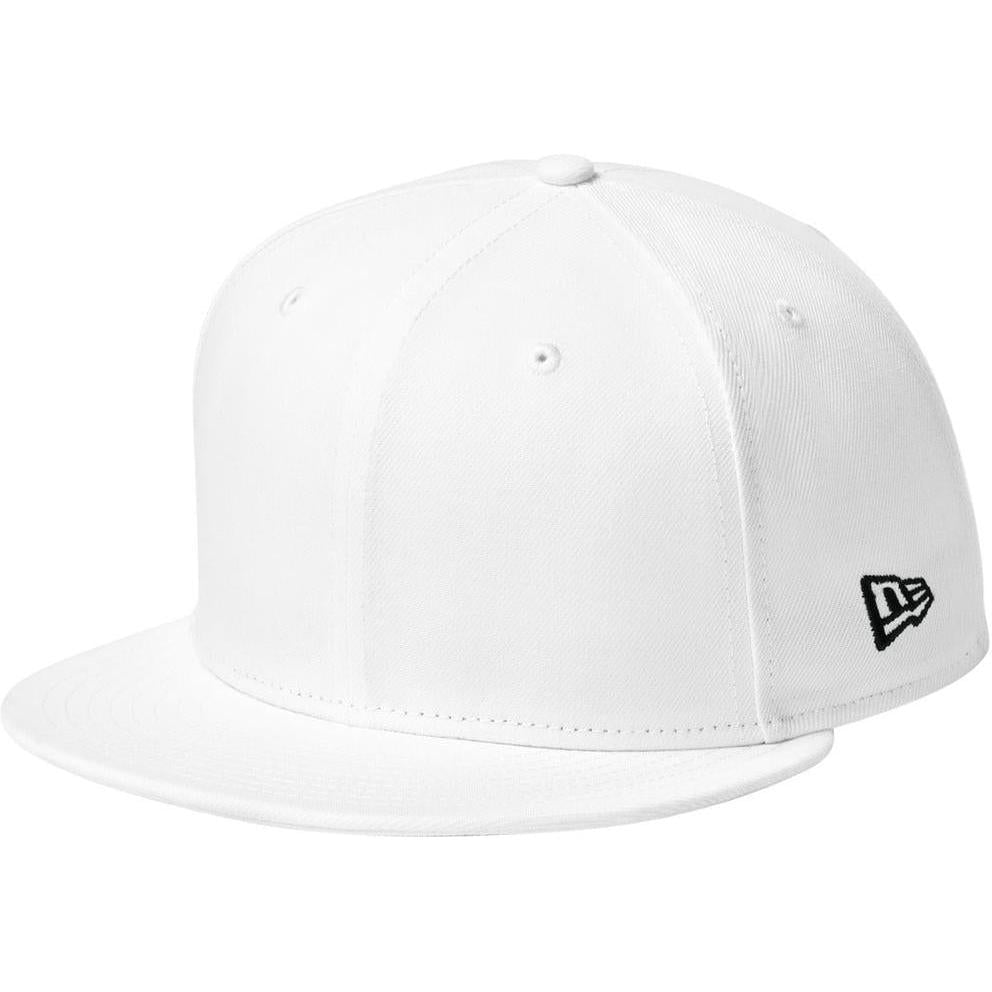 no-logo New Era Standard Fit Flat Bill Snapback Cap-Headwear-New Era-Flag White-OSFA-Thread Logic