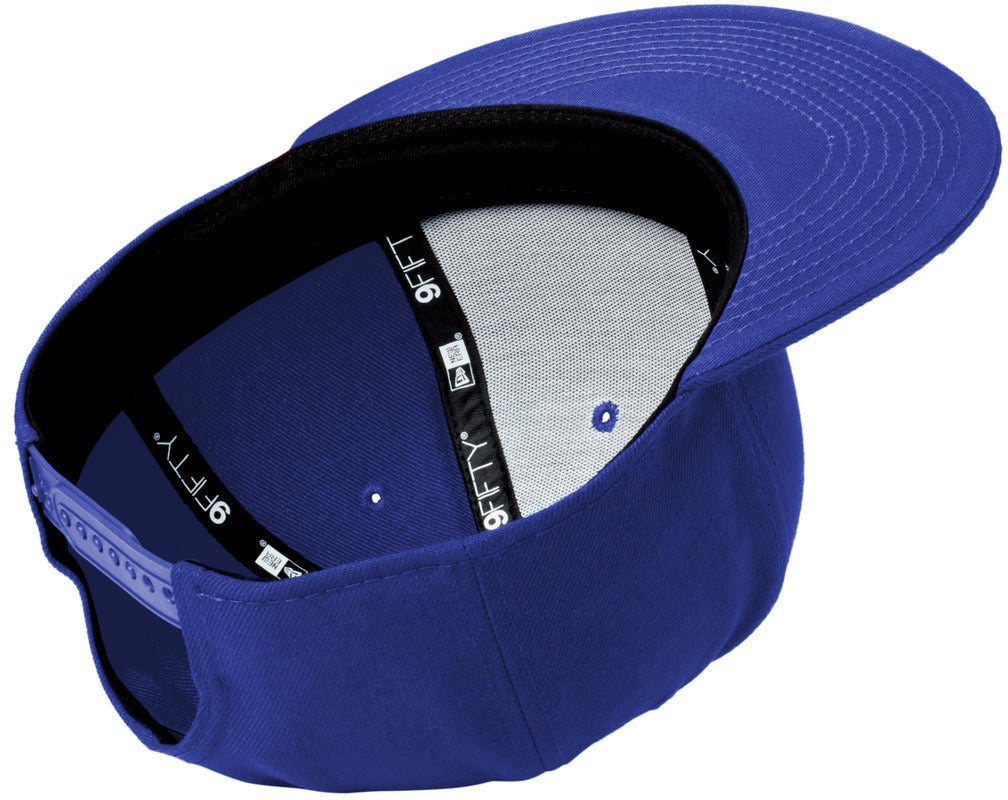 no-logo New Era Standard Fit Flat Bill Snapback Cap-New Era-Royal-OSFA-Thread Logic