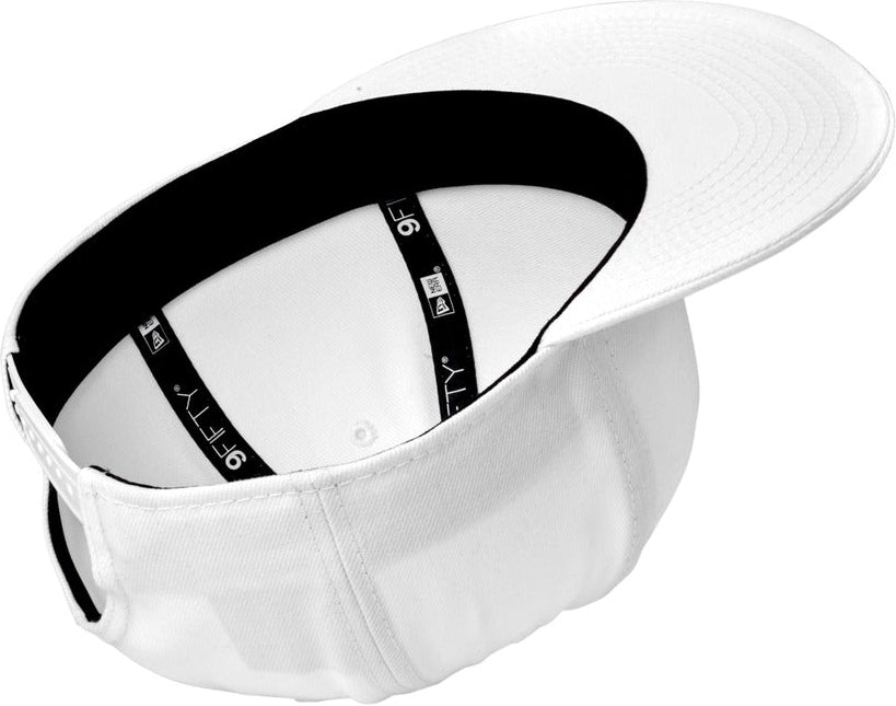 no-logo New Era Standard Fit Flat Bill Snapback Cap-New Era-White-OSFA-Thread Logic