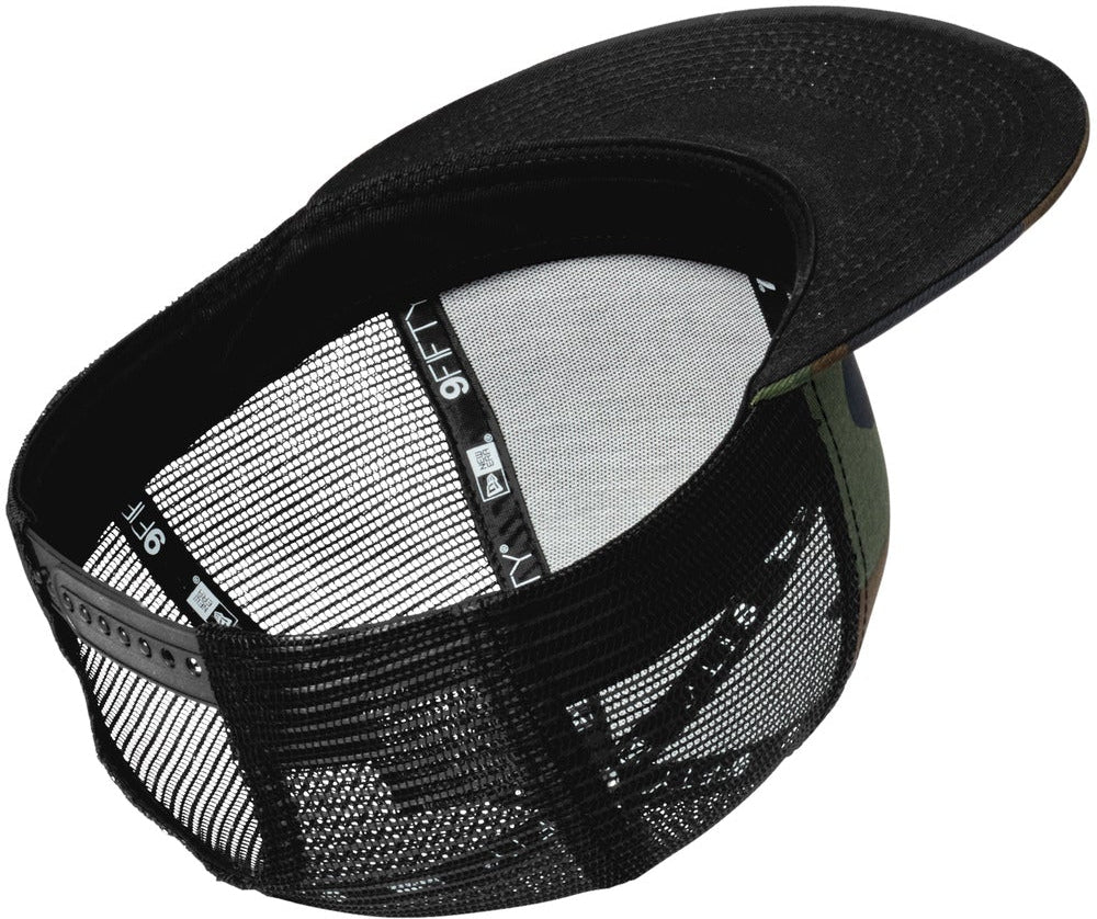 no-logo New Era Standard Fit Snapback Trucker Cap-New Era-Camo/ Black-OSFA-Thread Logic
