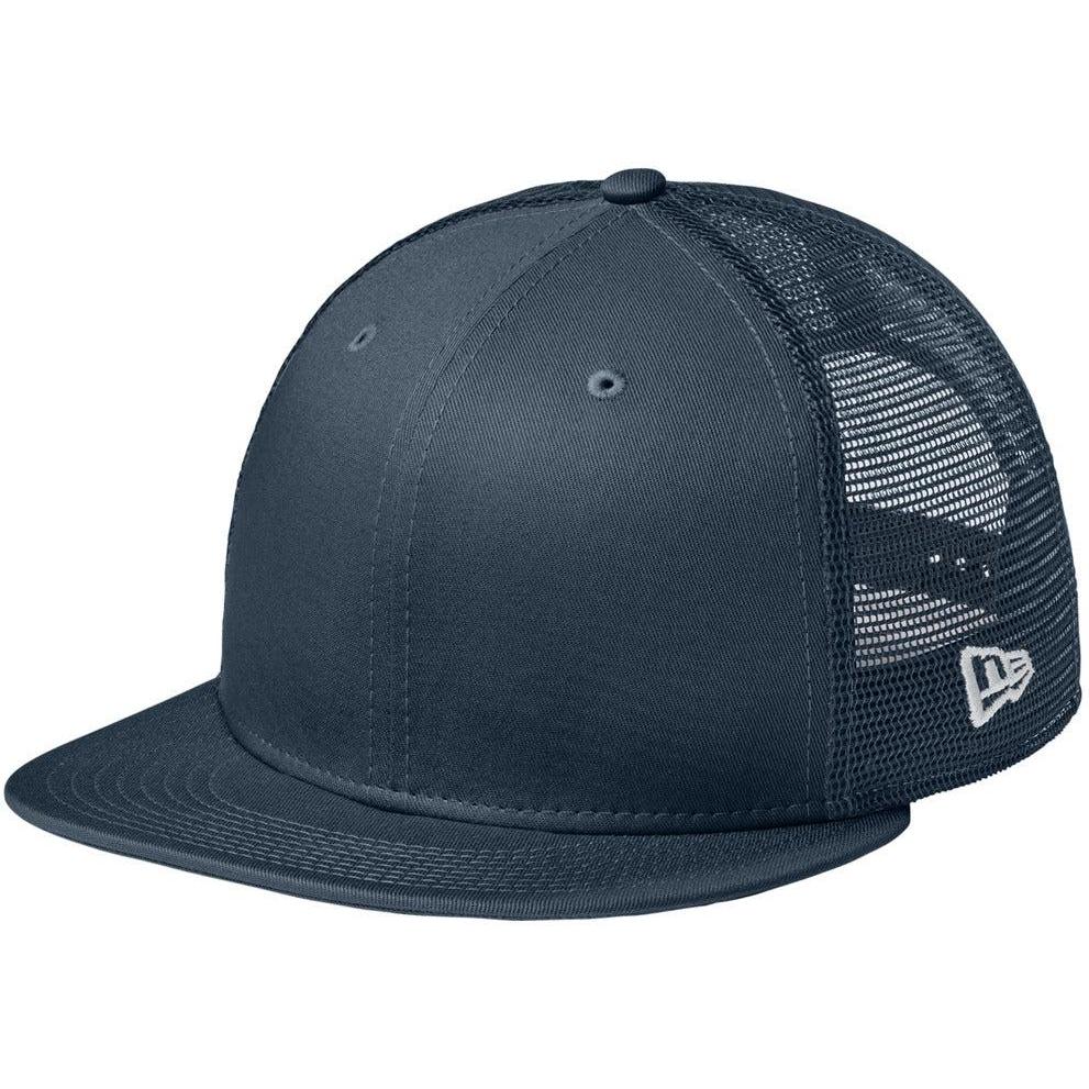 no-logo New Era Standard Fit Snapback Trucker Cap-Headwear-New Era-Flag Deep Navy/ Deep Navy-OSFA-Thread Logic
