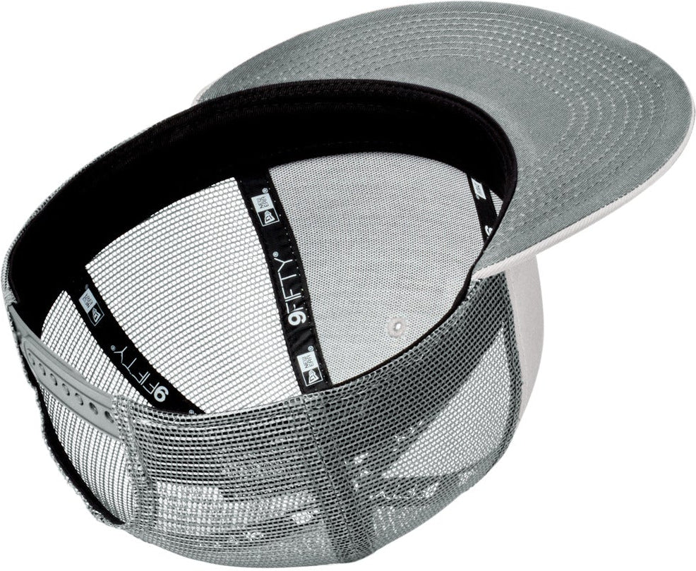 no-logo New Era Standard Fit Snapback Trucker Cap-New Era-Grey/ Graphite-OSFA-Thread Logic