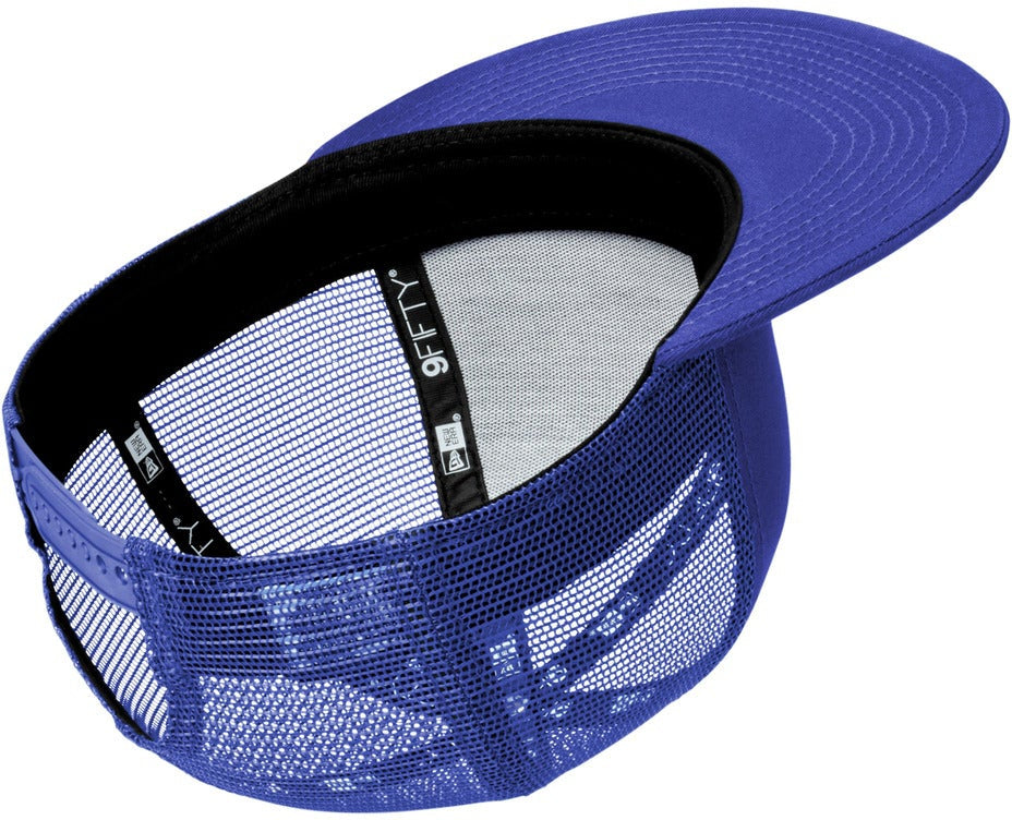 no-logo New Era Standard Fit Snapback Trucker Cap-New Era-Royal/ Royal-OSFA-Thread Logic