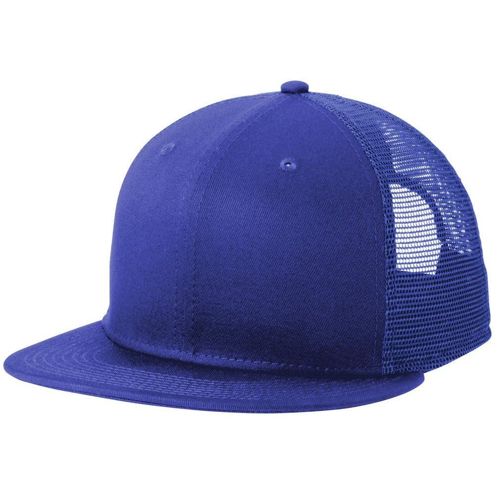 no-logo New Era Standard Fit Snapback Trucker Cap-Headwear-New Era-Royal/ Royal-OSFA-Thread Logic