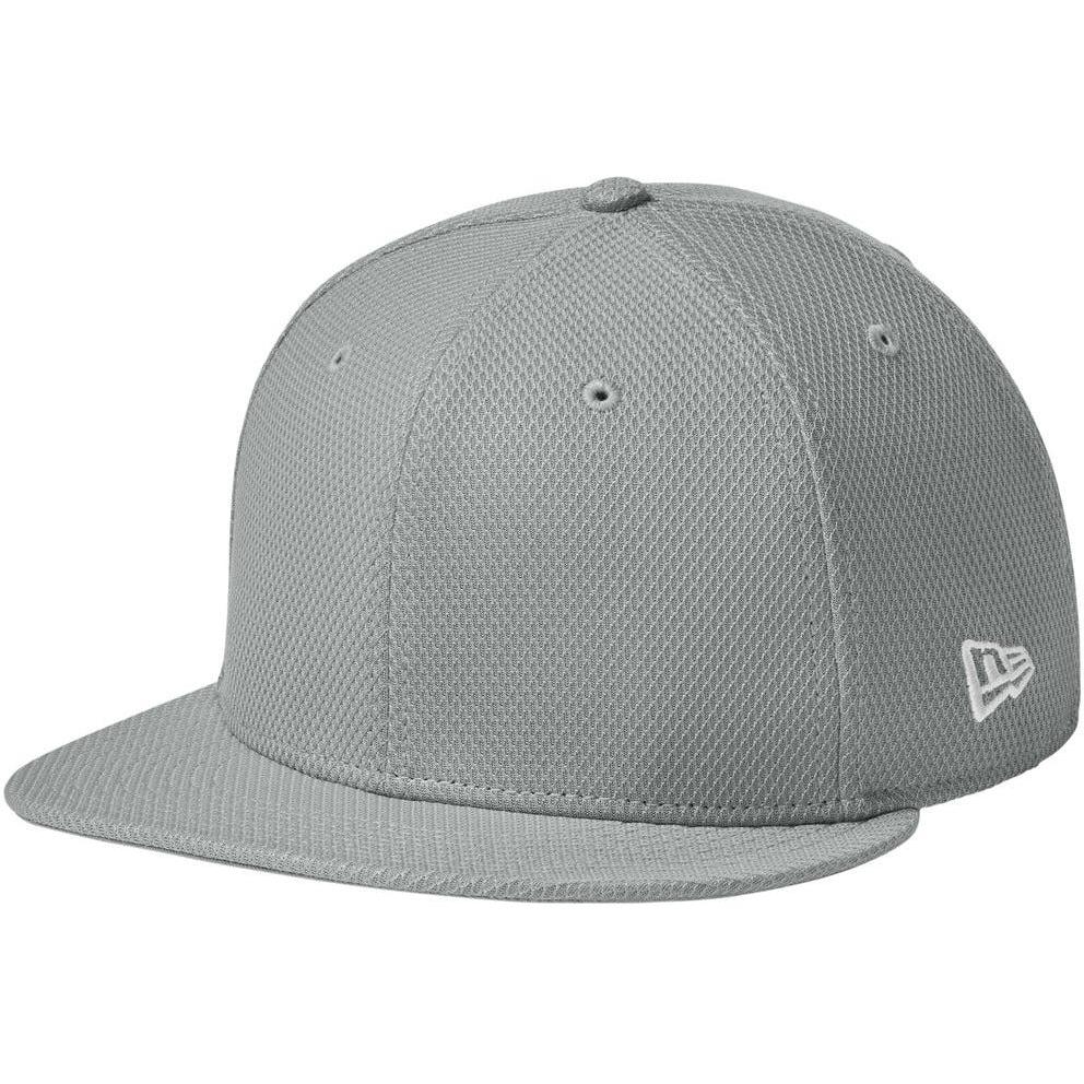 no-logo New Era Original Fit Diamond Era Flat Bill Snapback Cap-Headwear-New Era-Flag Grey-OSFA-Thread Logic