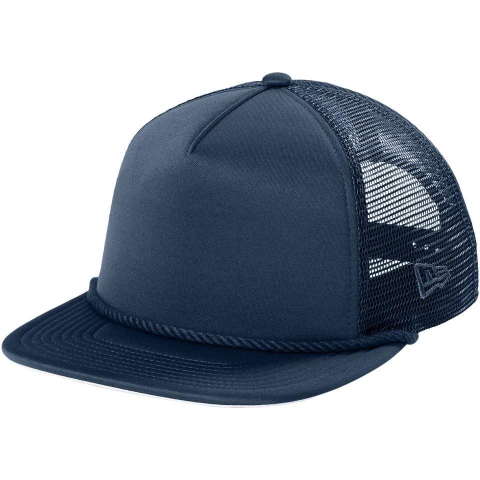 no-logo New Era Foam Rope Trucker Cap-New Era-Deep Navy-OSFA-Thread Logic