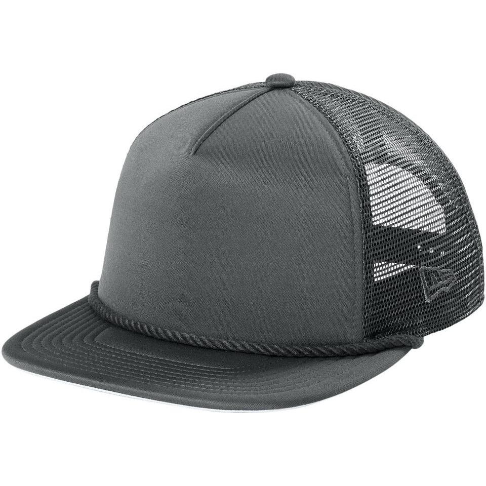 no-logo New Era Foam Rope Trucker Cap-New Era-Graphite-OSFA-Thread Logic