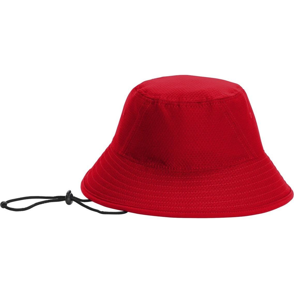 no-logo New Era Hex Era Bucket Hat-Headwear-New Era-Scarlet-S/M-Thread Logic