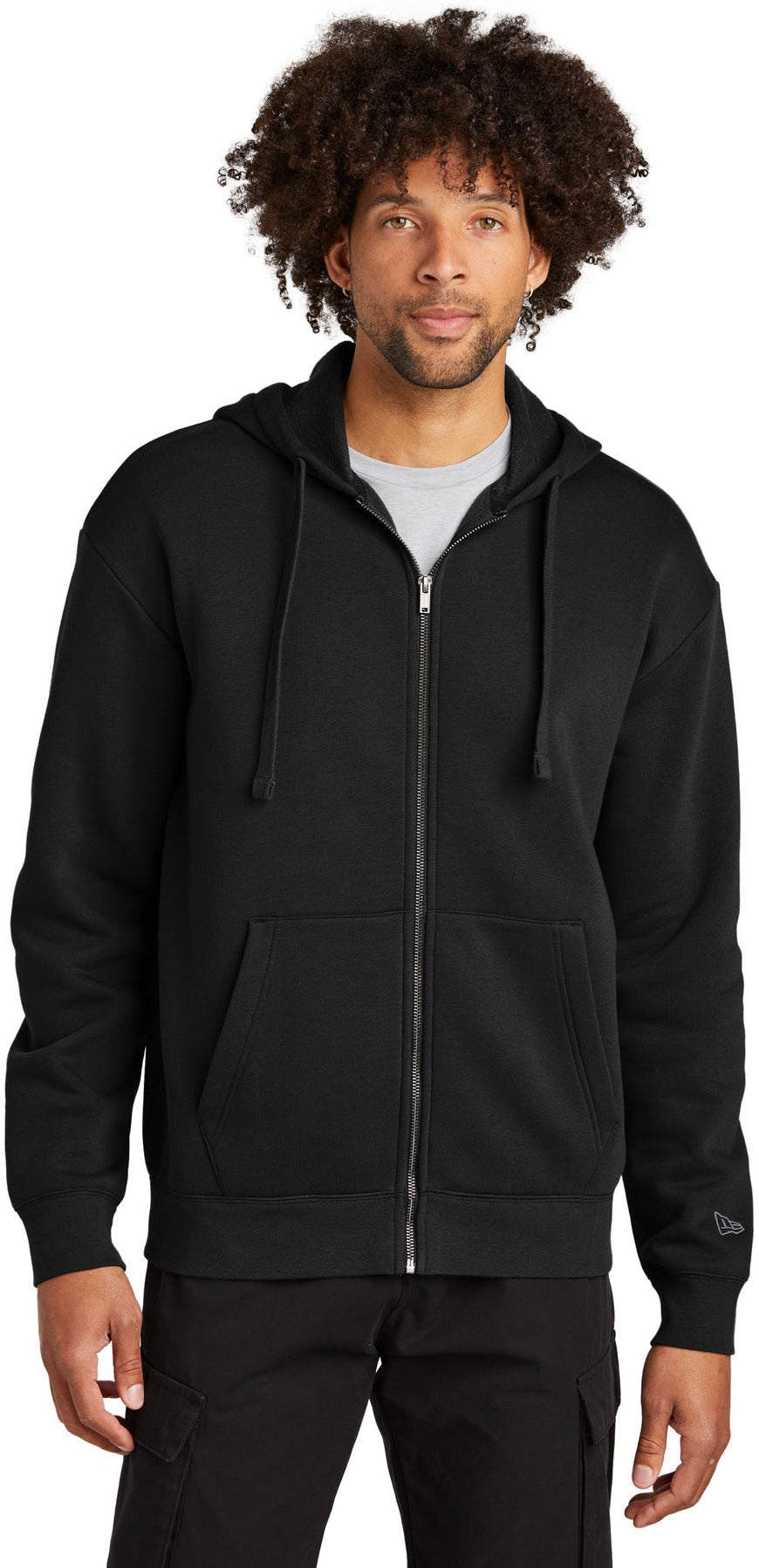 no-logo New Era Heritage Fleece Full-Zip Hoodie-New Era-Thread Logic