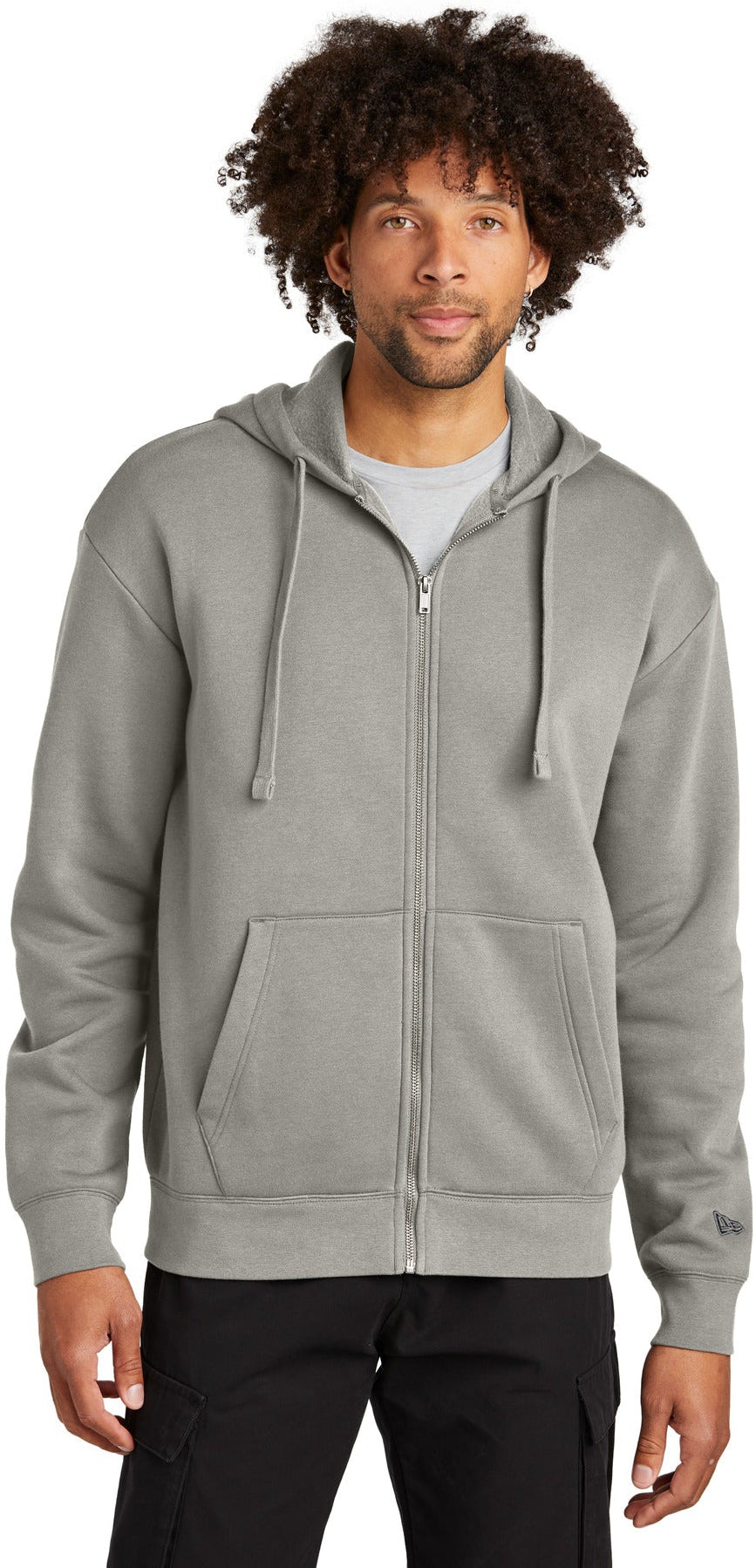 no-logo New Era Heritage Fleece Full-Zip Hoodie-New Era-Thread Logic