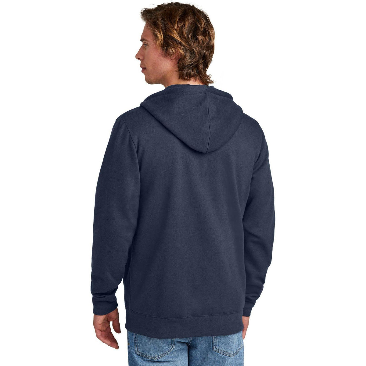 no-logo New Era Comeback Fleece Full-Zip Hoodie-New Era-Thread Logic