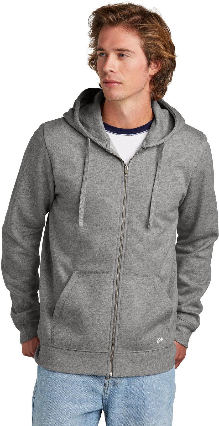 no-logo New Era Comeback Fleece Full-Zip Hoodie-New Era-Thread Logic