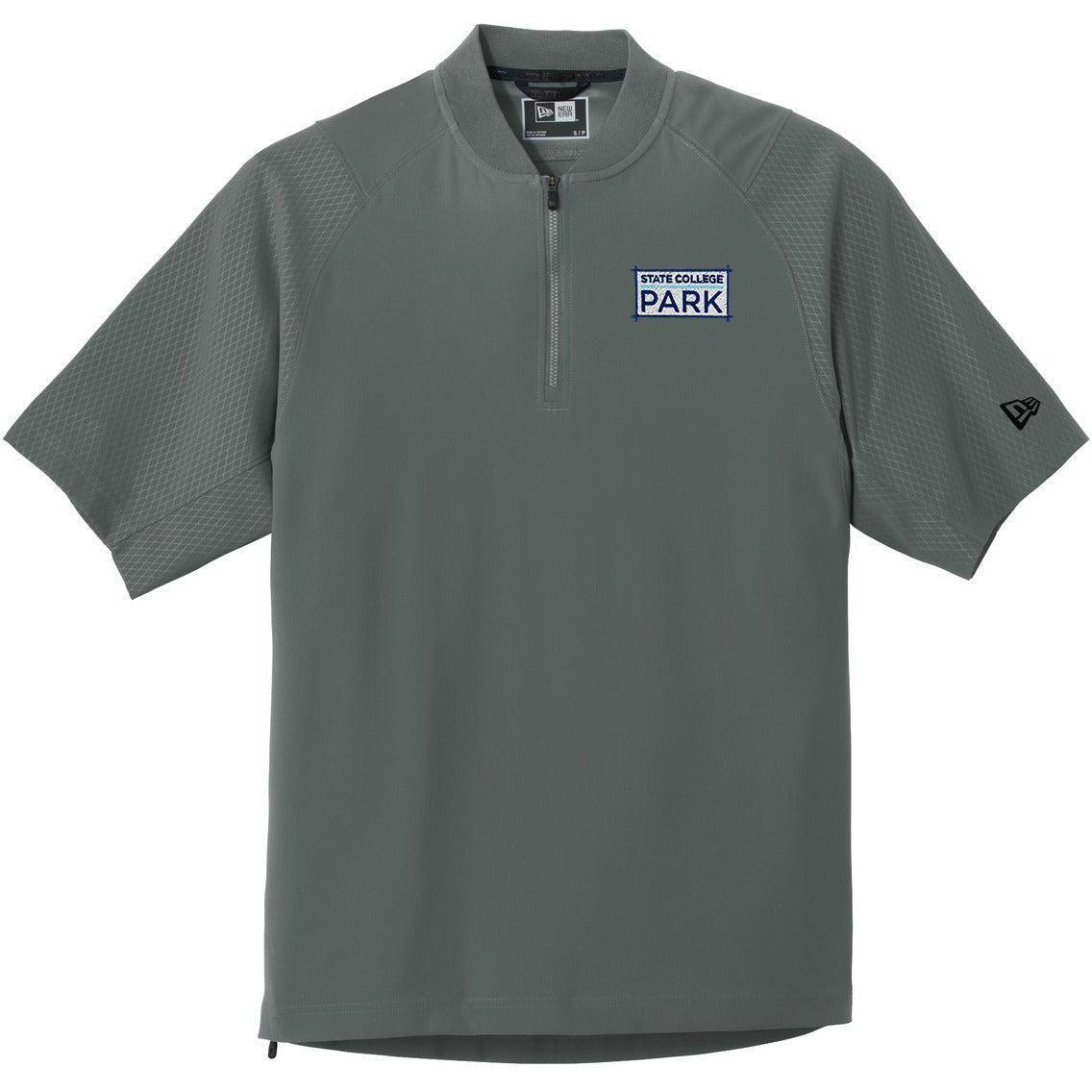 no-logo New Era Cage Short Sleeve 1/4-Zip Jacket-Regular-New Era-Thread Logic
