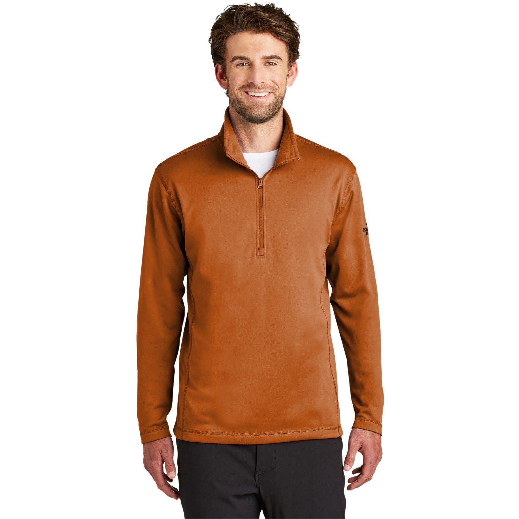 no-logo CLOSEOUT - The North Face Tech 1/4-Zip Fleece-The North Face-Orange Ochre-3XL-Thread Logic