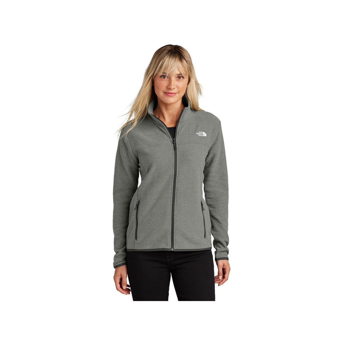 no-logo The North Face Ladies Glacier Full-Zip Fleece Jacket-The North Face-Thread Logic