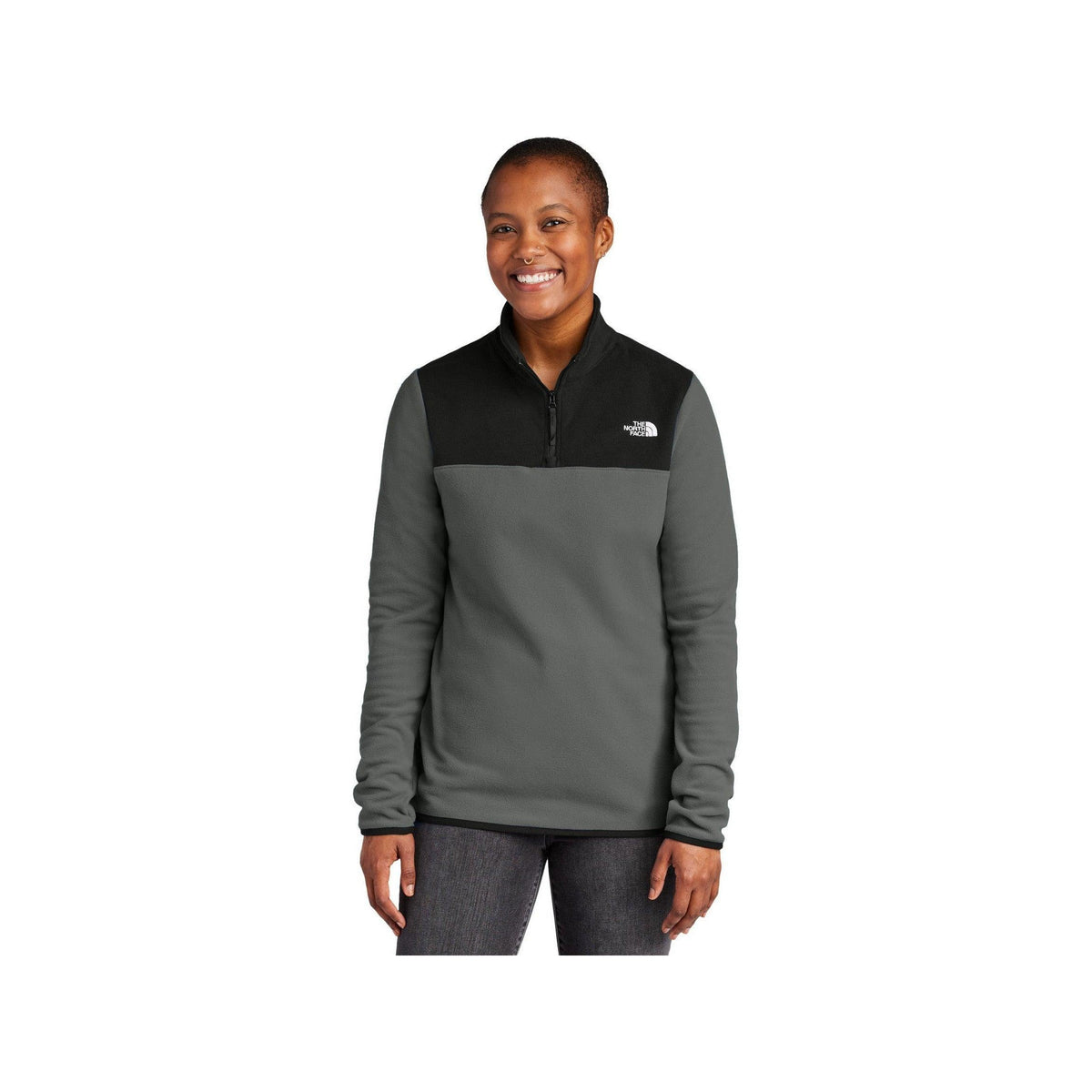 no-logo The North Face Ladies Glacier 1/4-Zip Fleece-The North Face-Thread Logic