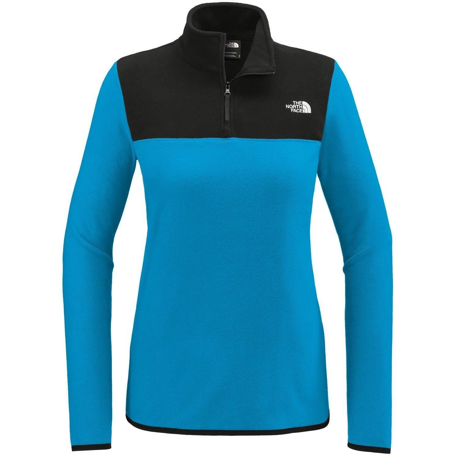The North Face Ladies Glacier 1/4-Zip Fleece-The North Face-Hero Blue/TNF Black-S-Thread Logic