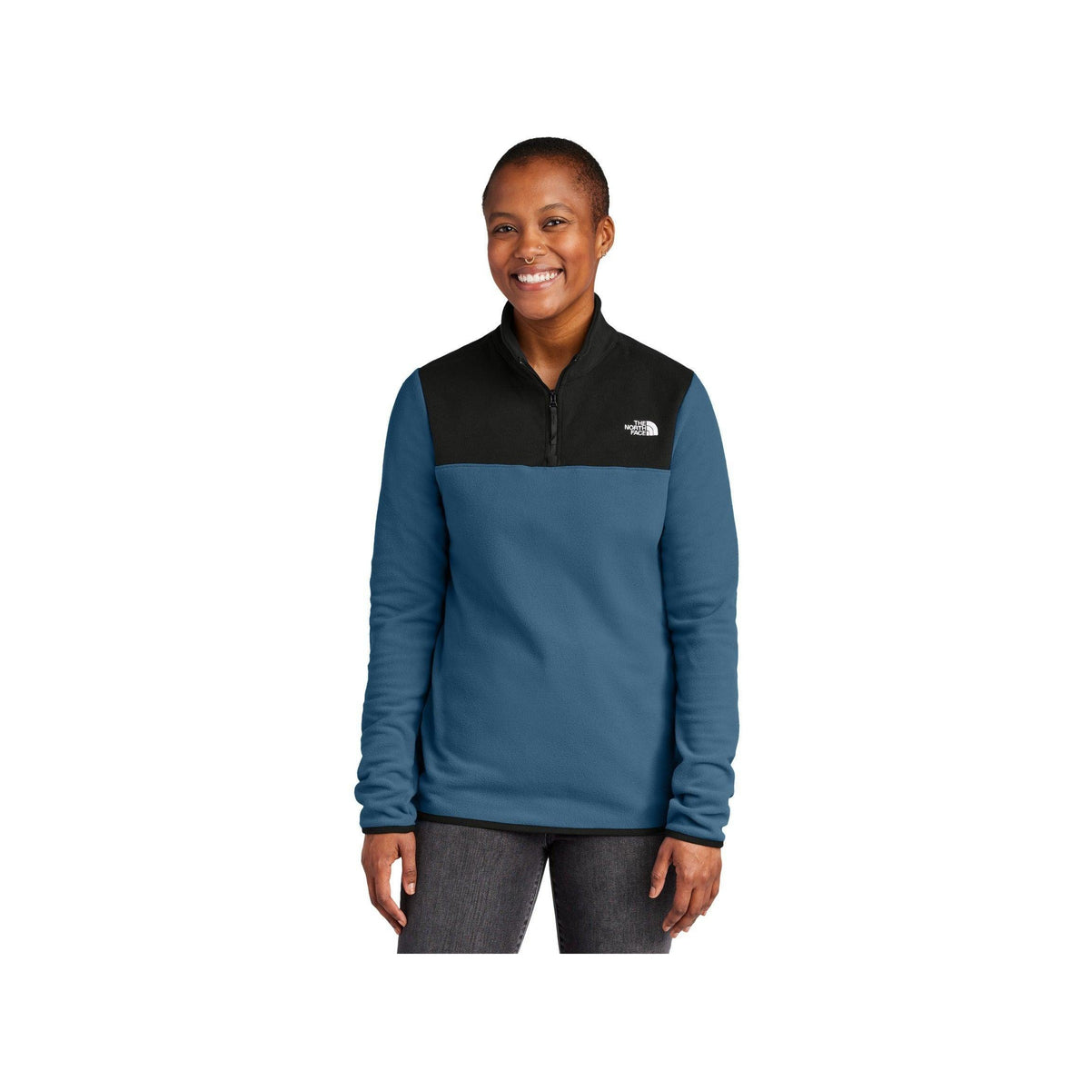 no-logo The North Face Ladies Glacier 1/4-Zip Fleece-The North Face-Thread Logic