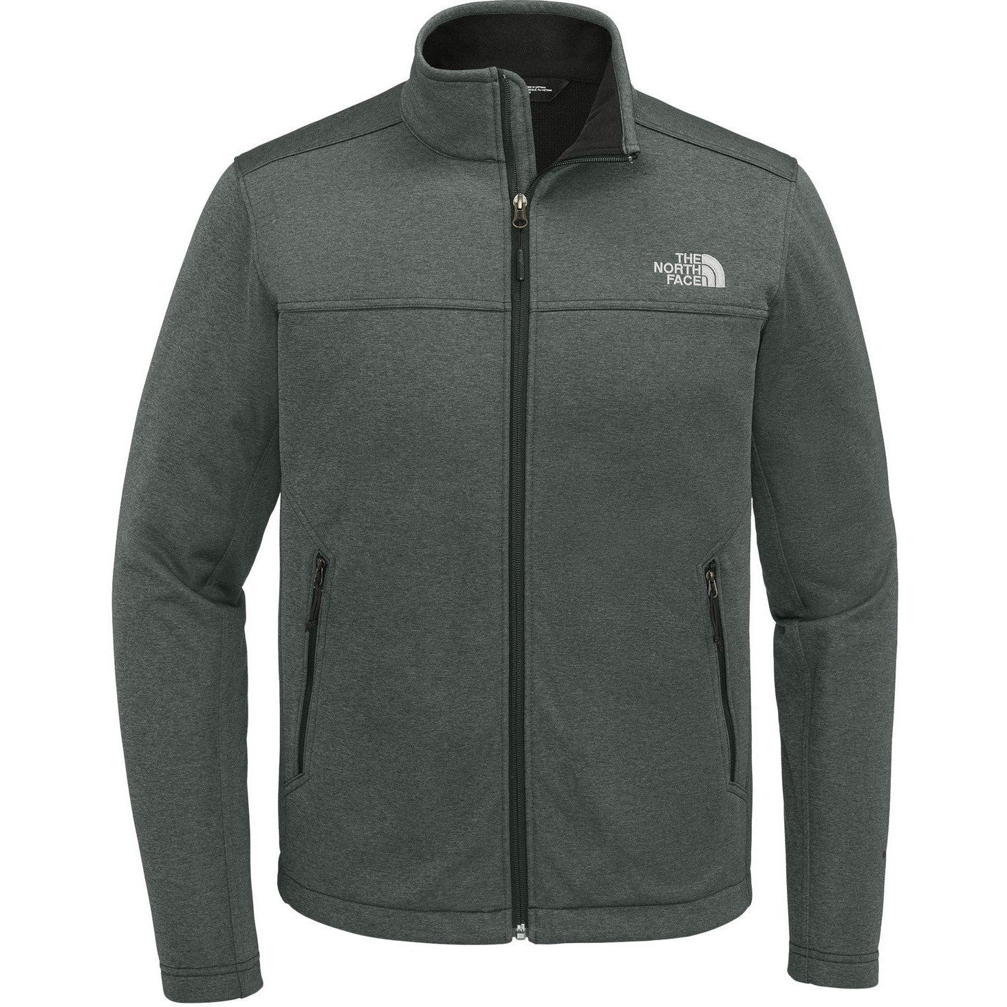 The North Face Chest Logo Ridgewall Soft Shell Jacket-The North Face-TNF Dark Grey Heather-S-Thread Logic