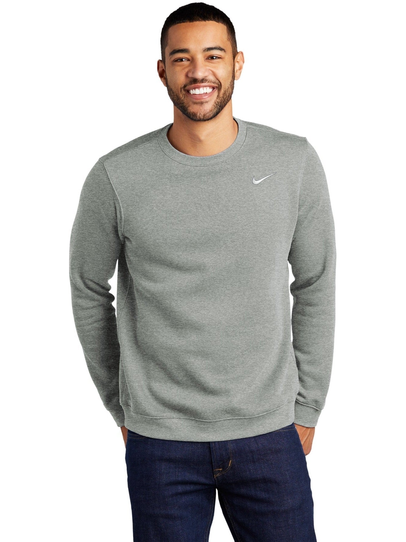 no-logo NIKE Club Fleece Crew-Regular-NIKE-Thread Logic