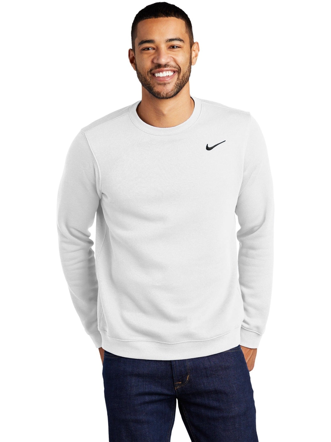 no-logo NIKE Club Fleece Crew-Regular-NIKE-Thread Logic