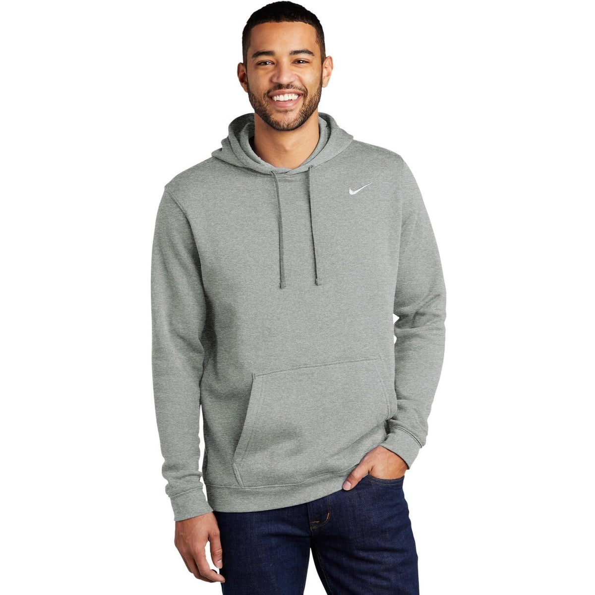 no-logo NIKE Club Fleece Pullover Hoodie-Regular-NIKE-Thread Logic