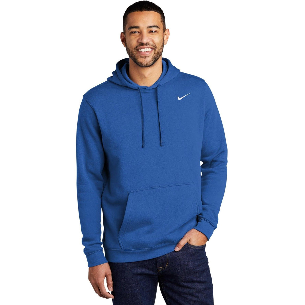no-logo NIKE Club Fleece Pullover Hoodie-Regular-NIKE-Thread Logic