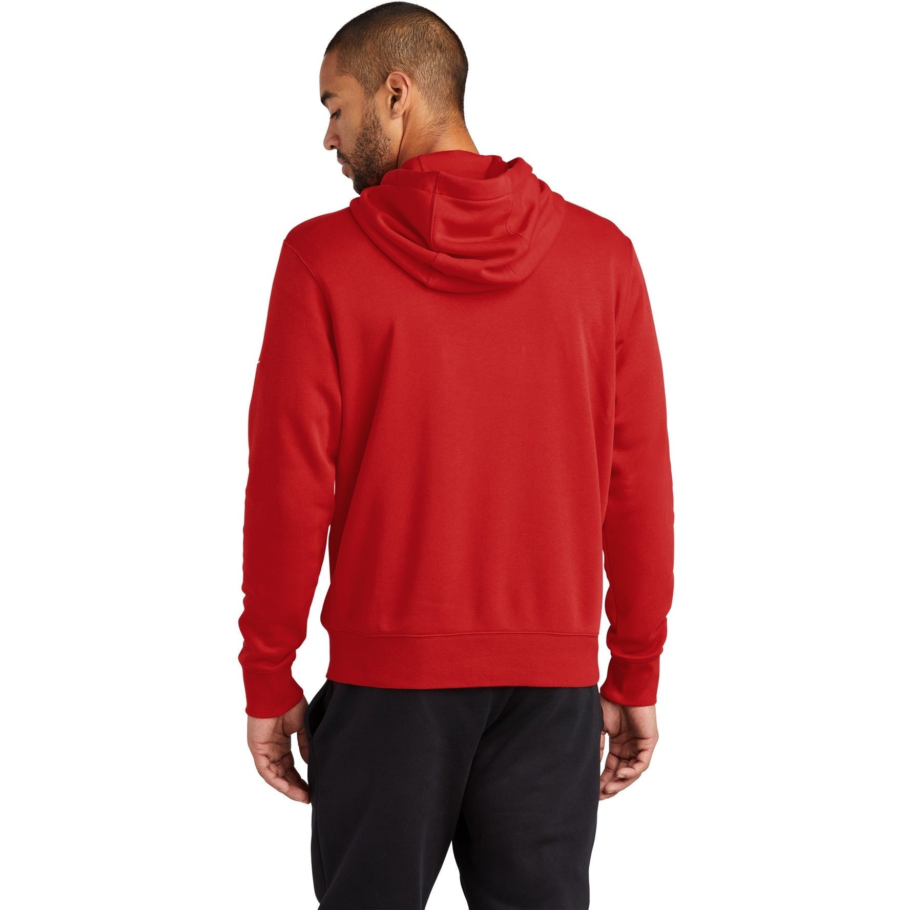 no-logo NIKE Club Fleece Sleeve Swoosh Full-Zip Hoodie-Apparel-NIKE-Thread Logic