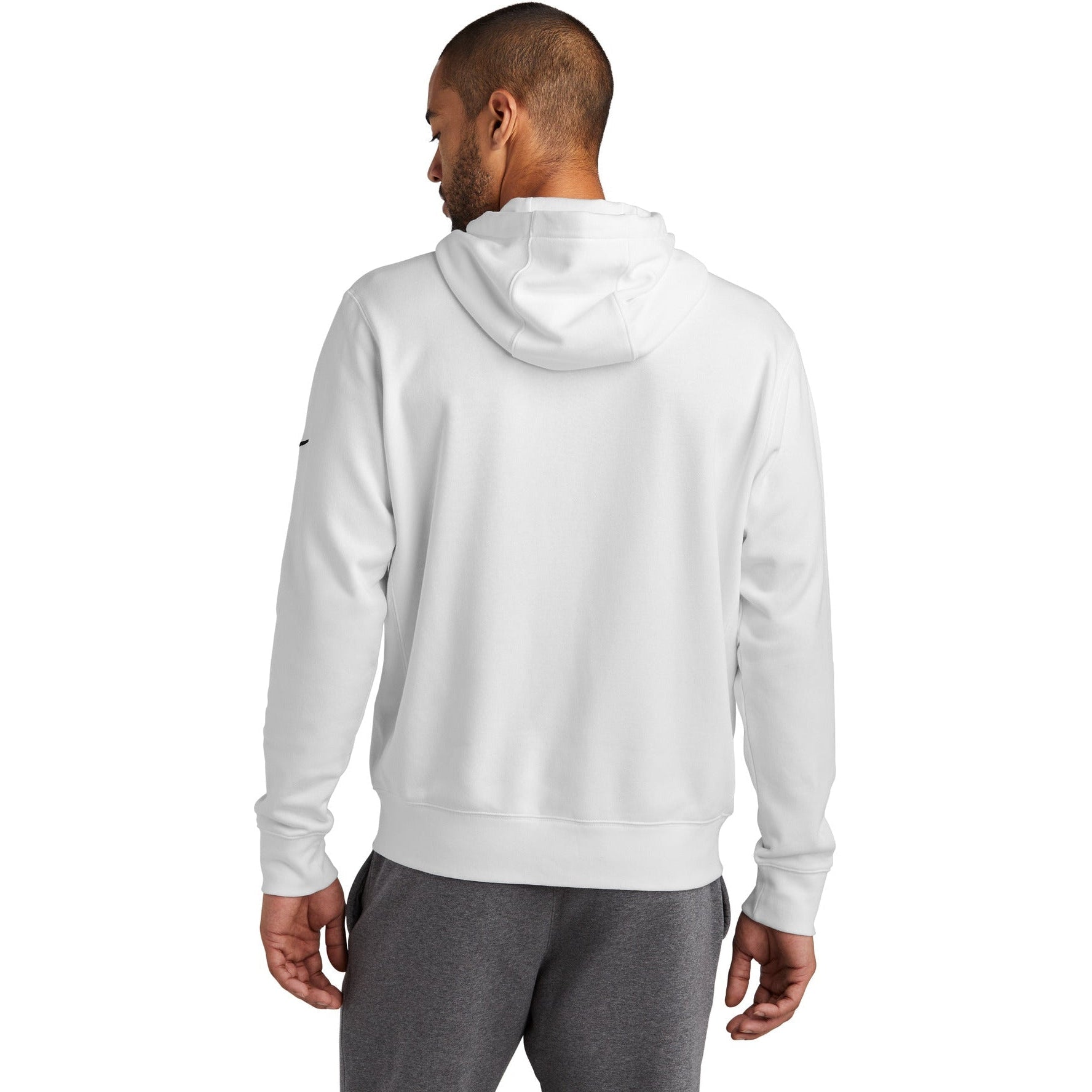 no-logo NIKE Club Fleece Sleeve Swoosh Full-Zip Hoodie-Apparel-NIKE-Thread Logic