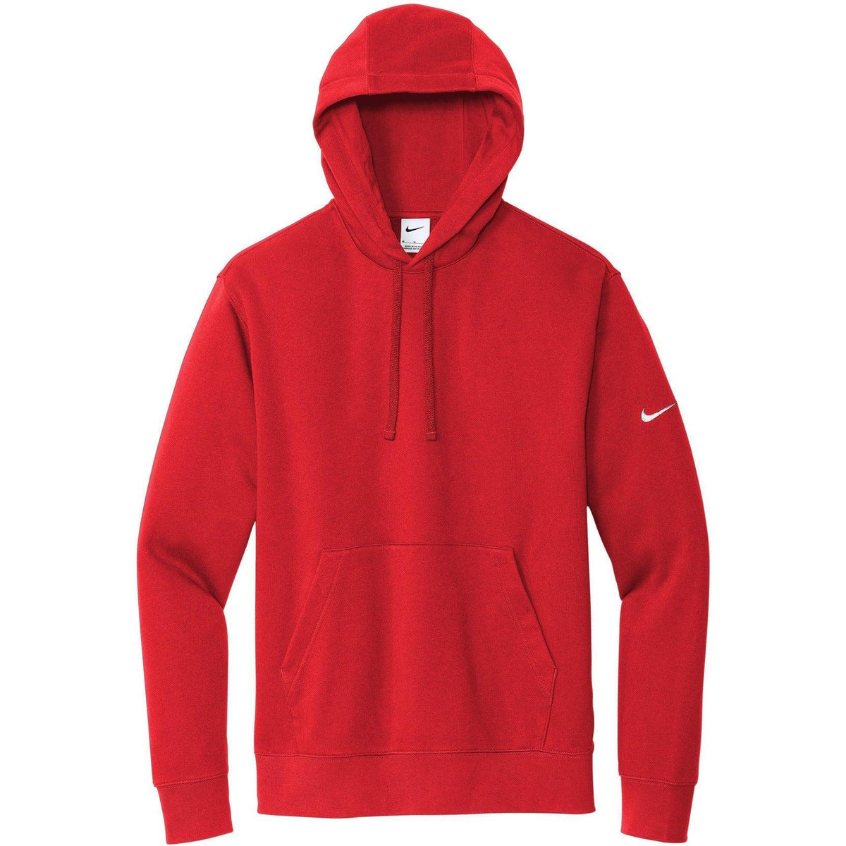 no-logo NIKE Club Fleece Sleeve Swoosh Pullover Hoodie