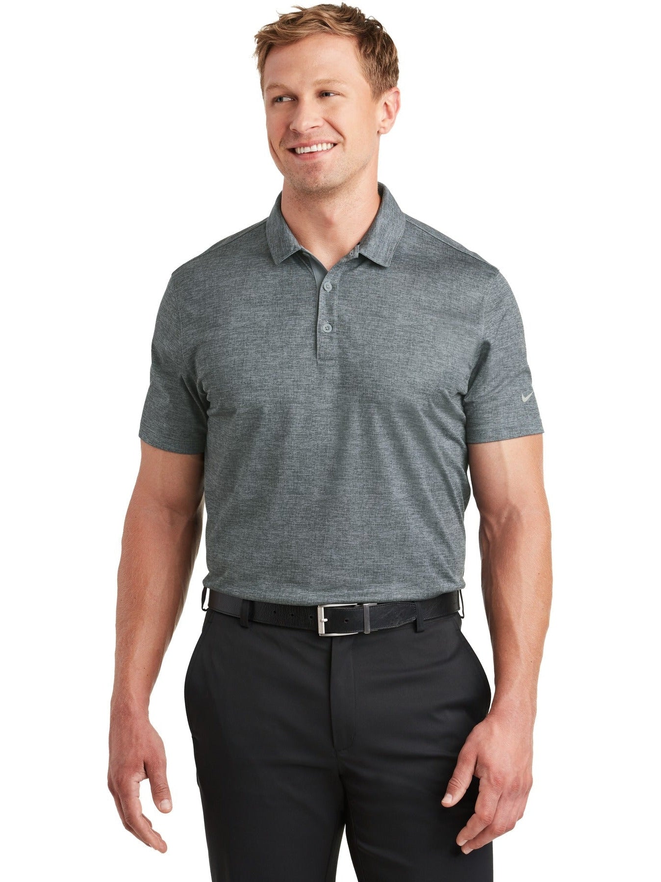 no-logo NIKE Dri-FIT Crosshatch Polo-Regular-NIKE-Thread Logic